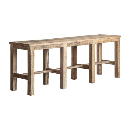 Consola Madera Recuperada Marrón Natural, 230 Cm