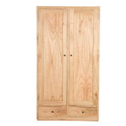 Armario Madera Mindi Natural, 100x40x185 Cm