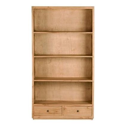 Librería Madera Mindi Natural 100x40x185 Cm