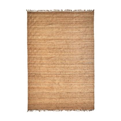Alfombra Yute Tonos Marrón Claro Rectangular, 350 Cm