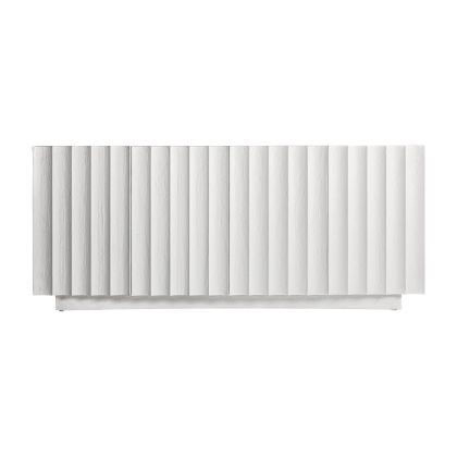 BUFFET MULCEY Cemento Madera Blanco, 180 Cm