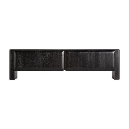 Mueble TV Madera Negro, 200 Cm