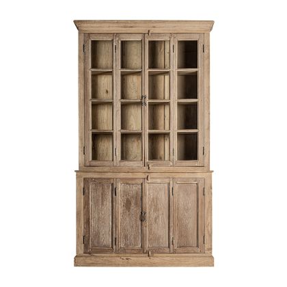 Vitrina Marrón Claro Envejecido, 243 Cm
