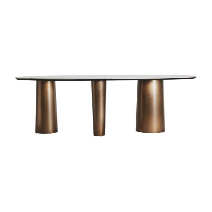 MESA COMEDOR LAGGAN Blanco Oro, 240 Cm