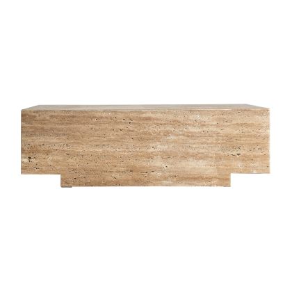 Mesa centro norddal travertino beige