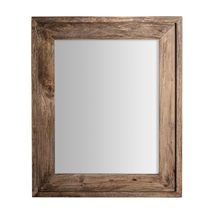 Espejo Madera Abedul Tonos Marrón Envejecido, 117 Cm