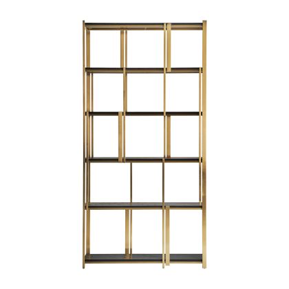 Estantería Art Decó Oro Negro