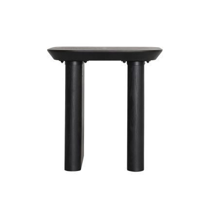 MESA AUXILIAR ROGNES Madera Negra Salón, 61 Cm