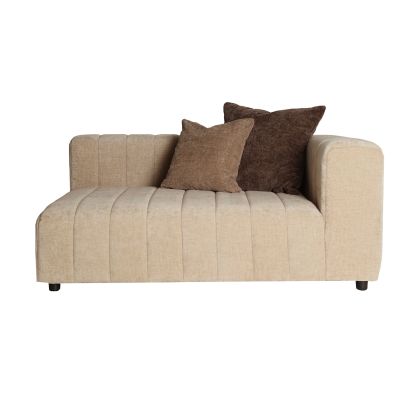 SOFÁ BAUTZEN Terciopelo Marrón  Madera, 156 Cm