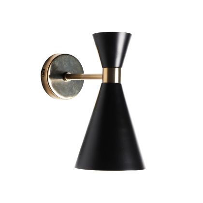 LÁMPARA DE PARED Hierro Negro Oro
