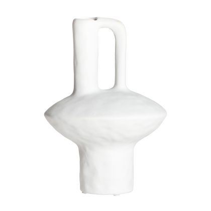 Jarrón BLECK  Cerámica Blanco Decoración, 27 Cm