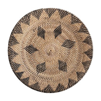 PLATO DECORATIVO Ratán Decorado, 50 Cm