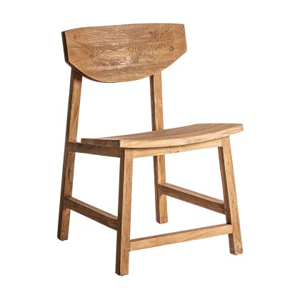 Silla Teka Tonos Marrón Vetas, 80 Cm