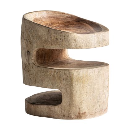 Mesa Auxiliar Madera Tonos Marrón Ese, 52 Cm