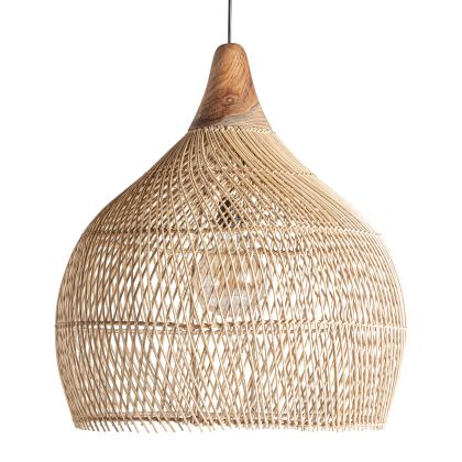 Lámpara de Techo Ratán Trenzado, 57 Cm