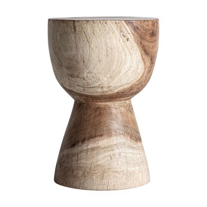 Mesa Auxiliar Madera Tonos Marrón Copa, 45 Cm
