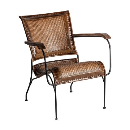 Silla Krokom Ratán Hierro, 65 Cm