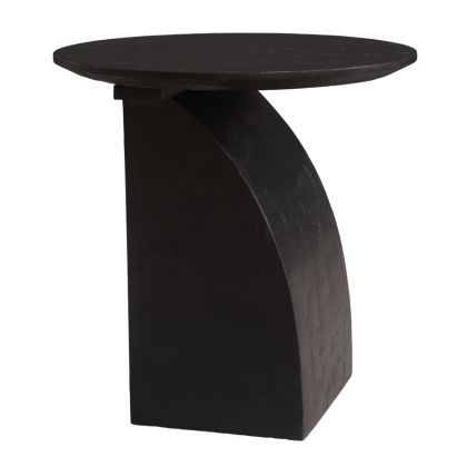 Mesa Auxiliar Annika Madera Mango Negro, 45 Cm