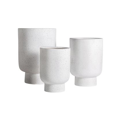 J/3 Macetero Aila Cerámica Blanco Roto, 41 Cm