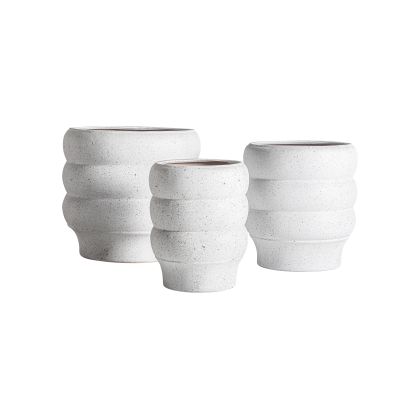 J/3 Macetero Froya Cerámica Blanco Roto, 43 Cm
