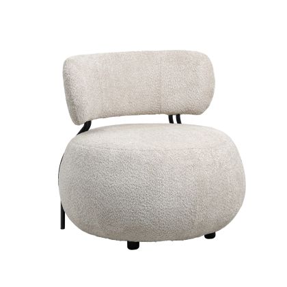 SILLÓN VALENCE Asiento Globo Blanco Roto 75 Cm