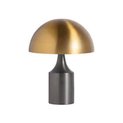 Lámpara De Sobremesa Bronce Oro Negro Concept, 45 Cm