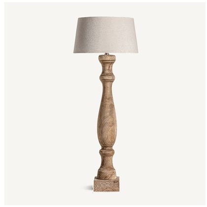 White Black Mango Floor Lamp, 169 Cm