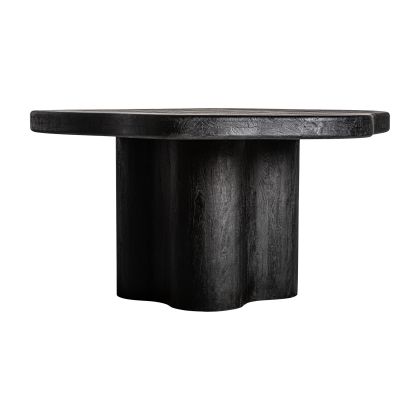 Mesa Comedor wortz Madera Negro Orgánica