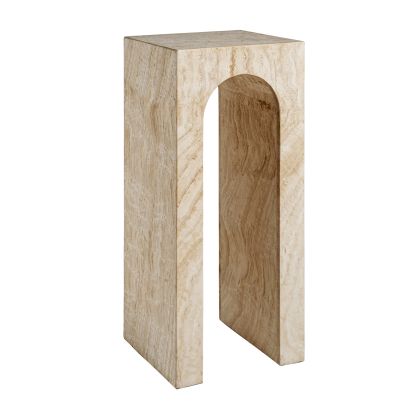 Consola Travertino Natural Arco, 80 Cm