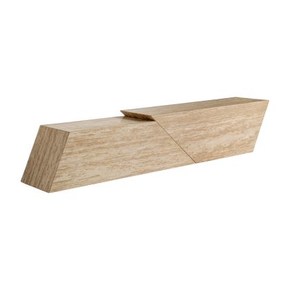 Mueble TV thiennes  trevertino color marrón claro