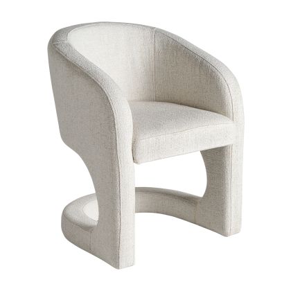 Sillón blais moderno blanco roto