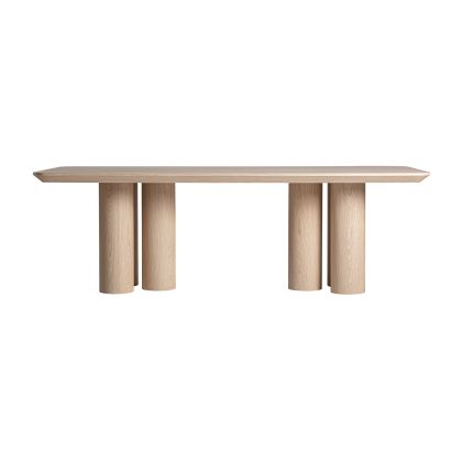 Mesa Comedor Rectangular Madera Roble Natural, 240 Cm