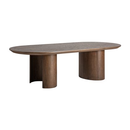 Mesa Comedor Madera roble Marrón  Rectangular 270X120X75 Salón