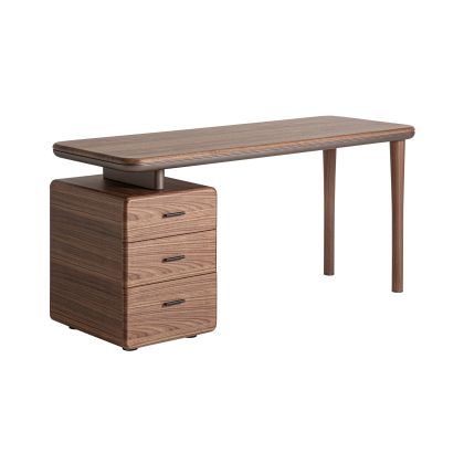 Escritorio Madera  Natural Caja 3 Cajones, 160 Cm