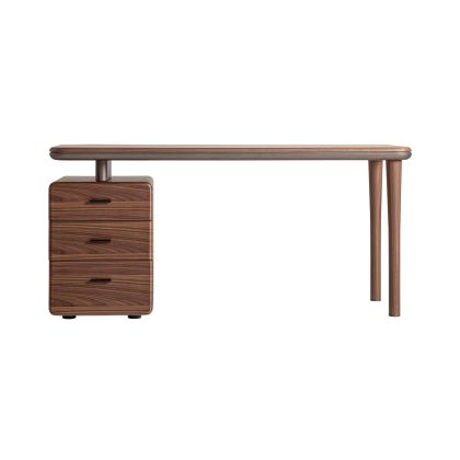 Escritorio Madera  Natural Caja 3 Cajones, 160 Cm