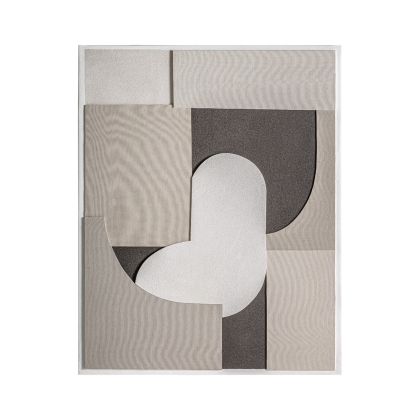 Cuadro Madera Lienzo Tonos Claros, 150 Cm