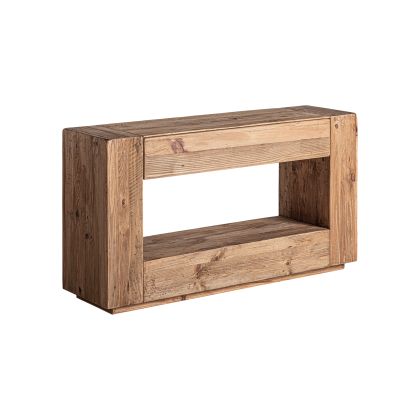 Consola Madera Recuperada Tonos Marrón, 140 Cm