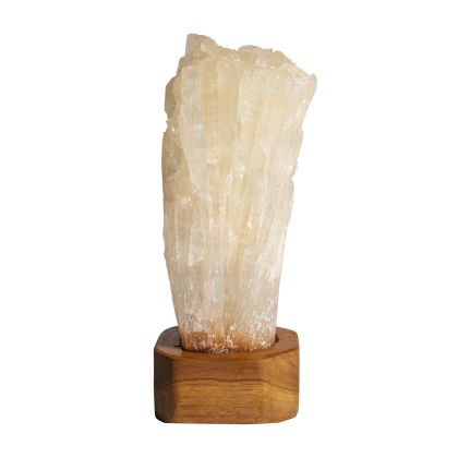 FIGURA DECORATIVA Cristal Marfil Madera, 33 Cm