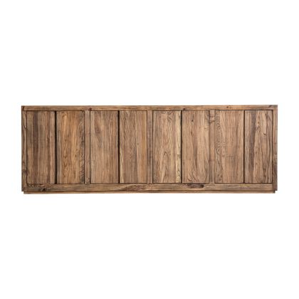 Norvik Sideboard Brown Tones Wood 8 Doors, 280 Cm