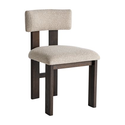 Beige Fabric Ash Wood Chair, Black, 79 Cm Beige Fabric Ash Wood Chair, Black, 79 Cm