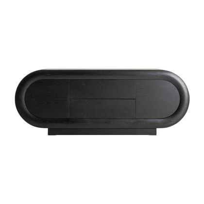 Aparador de diseño moderno en madera de roble negro.