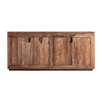 Aparador SELBY Madera Marrón Hierro Negro, 180 cm