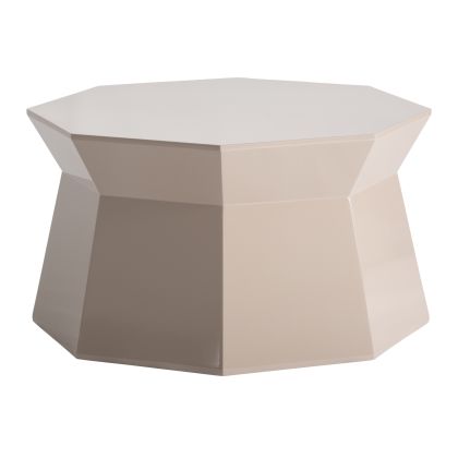 Mesa Auxiliar LAIVES Madera color Crema, 65 Ø