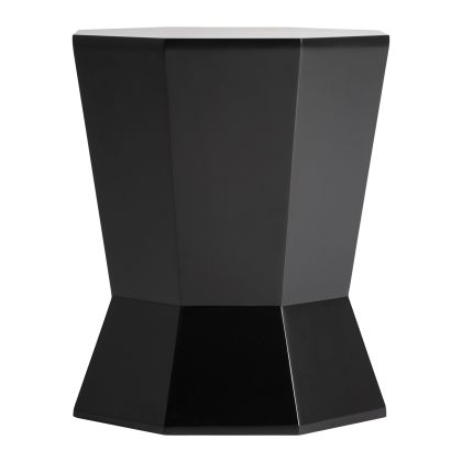 Mesa Auxiliar FRIESACH Madera Negro, 40 Ø