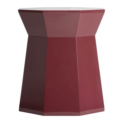 Mesa Auxiliar BLED Madera Rojo, 50 Cm