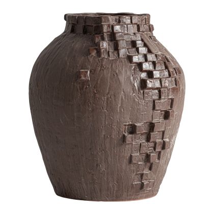 Figura en cerámica marrón 37 cm