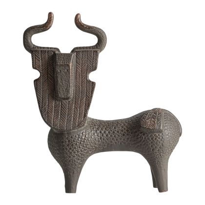 Figura en cerámica marrón 32 cm
