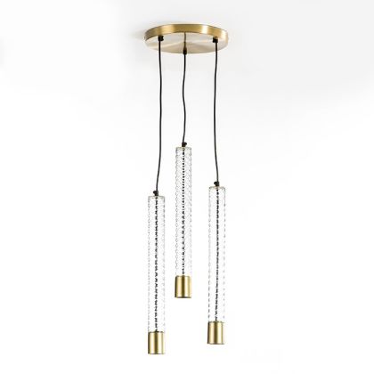 Ceiling lamp without shade 5x50 (3 tubes) Bronze Metal