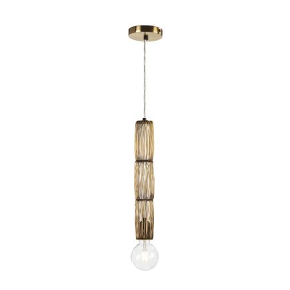 Ceiling Lamp 6x6x40 Golden Wire