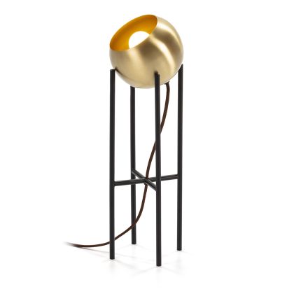 Table Lamp 15x15x46 Gold/Black Metal